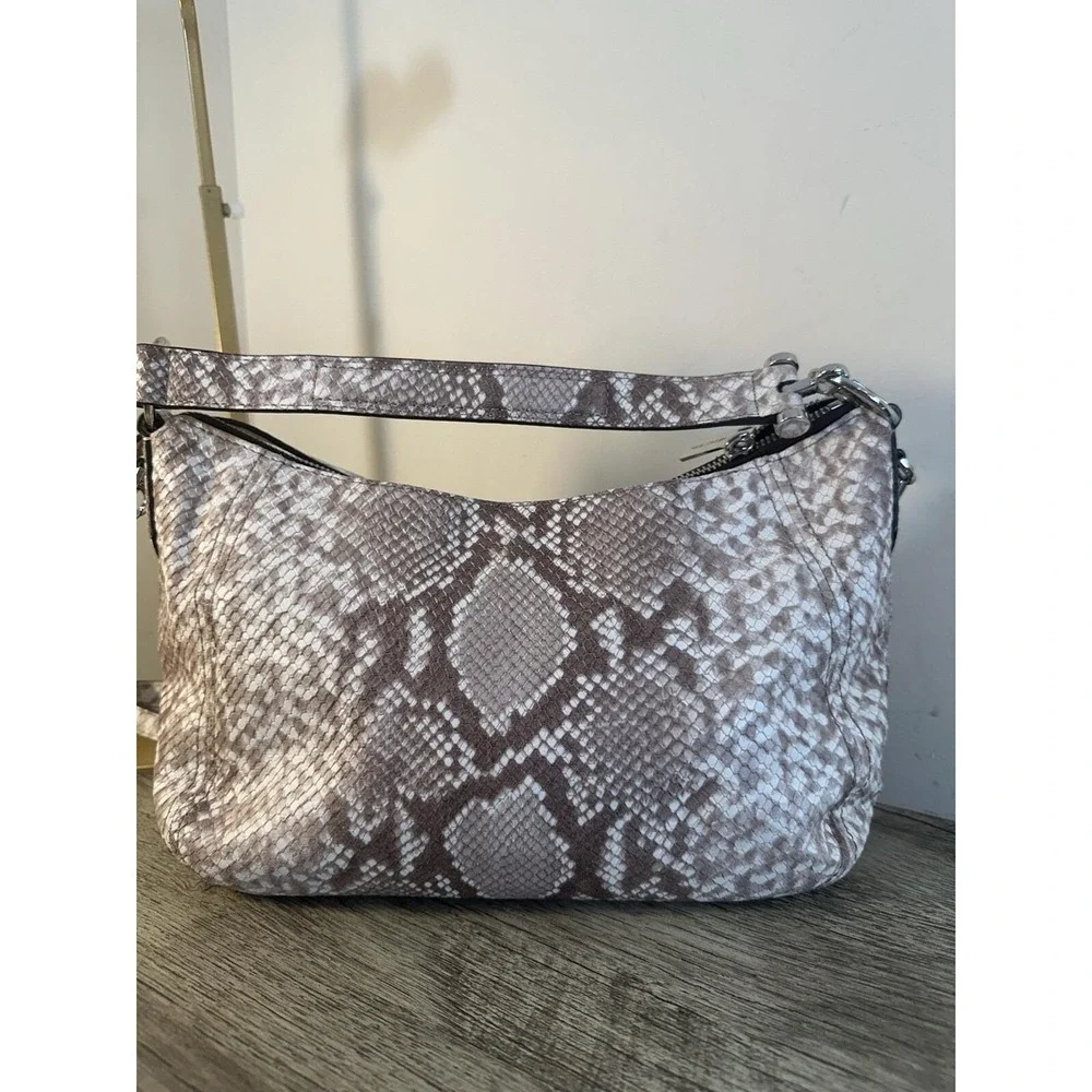 MICHAEL KORS Leather Python Snake Print‎ Shoulder Bag Purse Crossbody